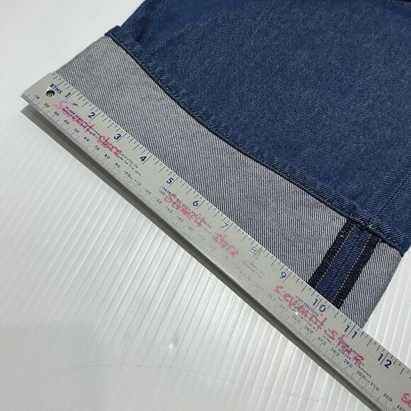 Mother SNACKS! Size 32 The Smoothie Carpenter Sneak Jeans Blue Denim NWT $238 - Picture 16 of 16